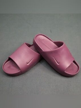 Nike Calm Slides M9 W10 Mauve Plum Purple Sandal Comfort Slip On M9/W10